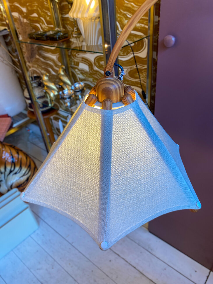 Deense Domus booglamp grenen 1970s | Sprinkelhop