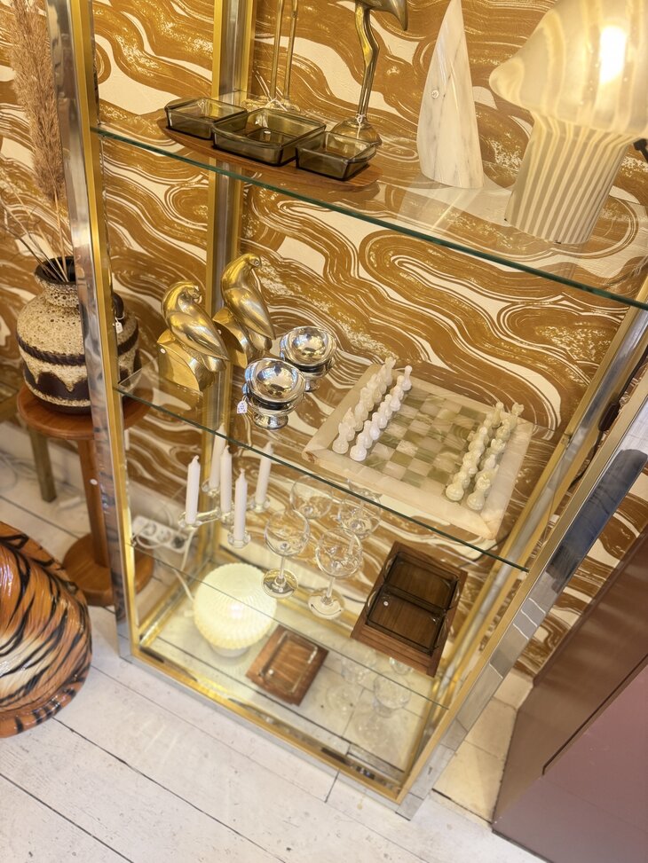 Vintage marmeren schaakspel wit onyx