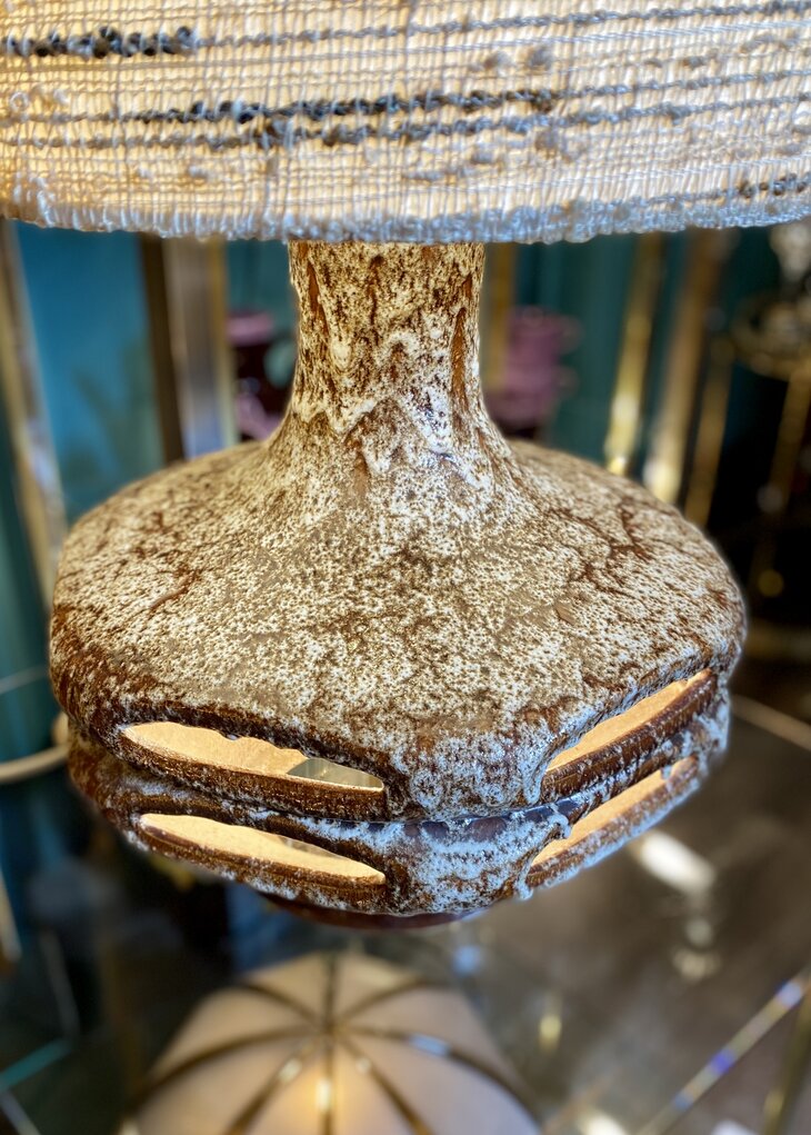 Vintage retro keramieken West Germany tafellamp vloerlamp 1970s 