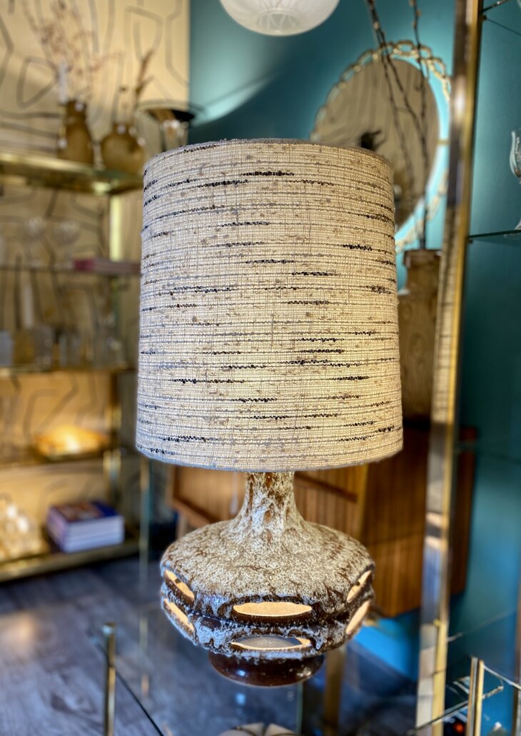 Vintage retro keramieken West Germany tafellamp vloerlamp 1970s 