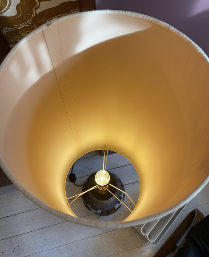 Vintage retro keramieken West Germany vloerlamp 1970s  | Sprinkelhop