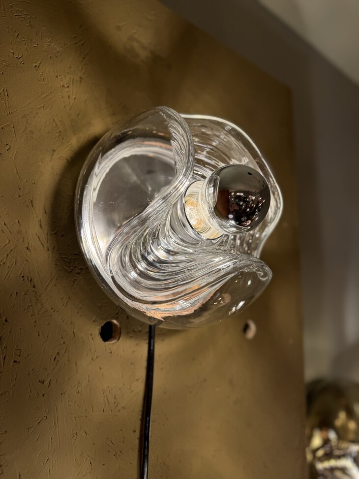 Peill &amp; Putzler Wave Futura chromen glazen wandlamp plafondlamp | Sprinkelhop