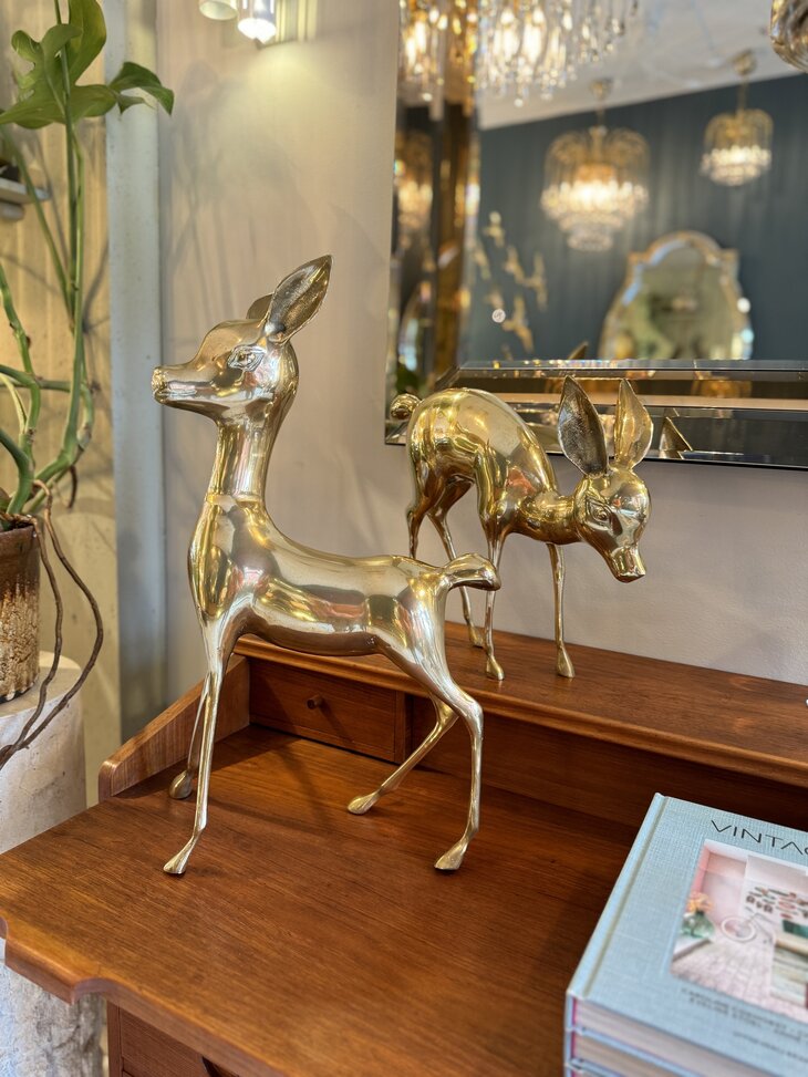 Vintage set messing bambi hert XL | Sprinkelhop