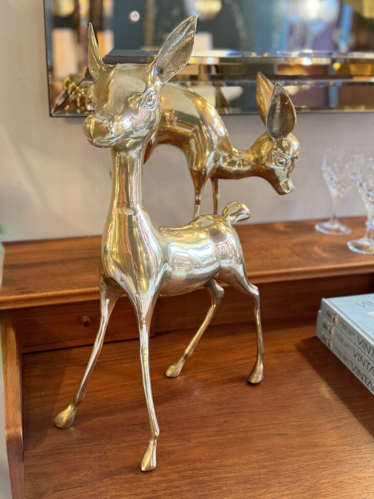 Vintage set messing bambi hert XL | Sprinkelhop