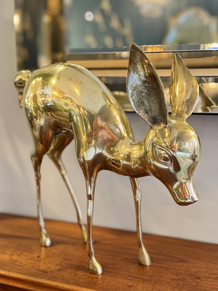 Vintage set messing bambi hert XL | Sprinkelhop