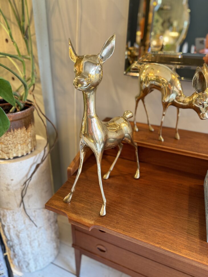 Vintage set messing bambi hert XL | Sprinkelhop