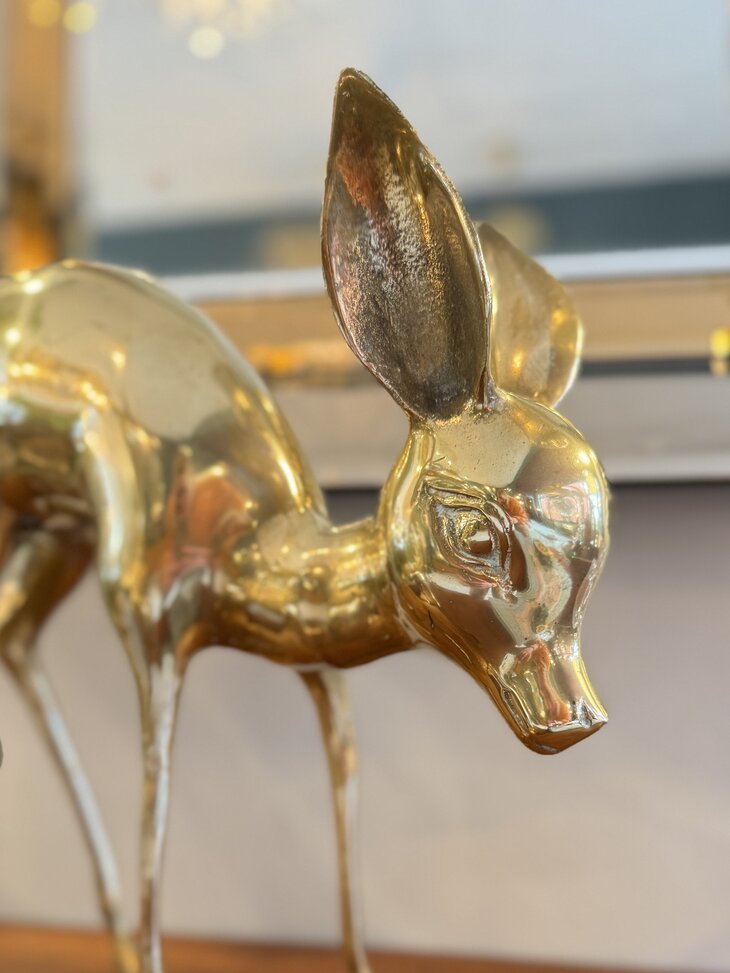 Vintage set messing bambi hert XL | Sprinkelhop