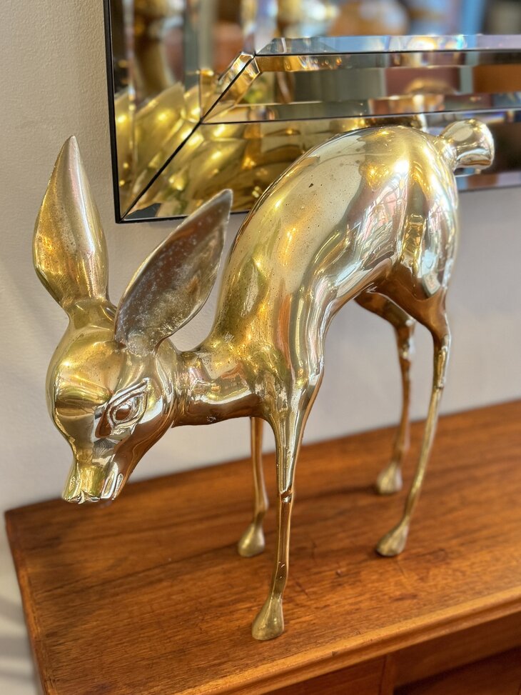 Vintage set messing bambi hert XL | Sprinkelhop