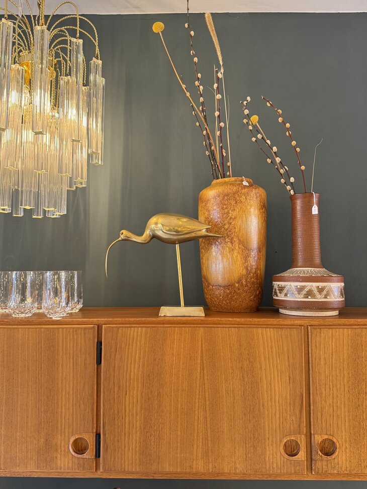 Vintage messing wulp ibis beeld  | Sprinkelhop