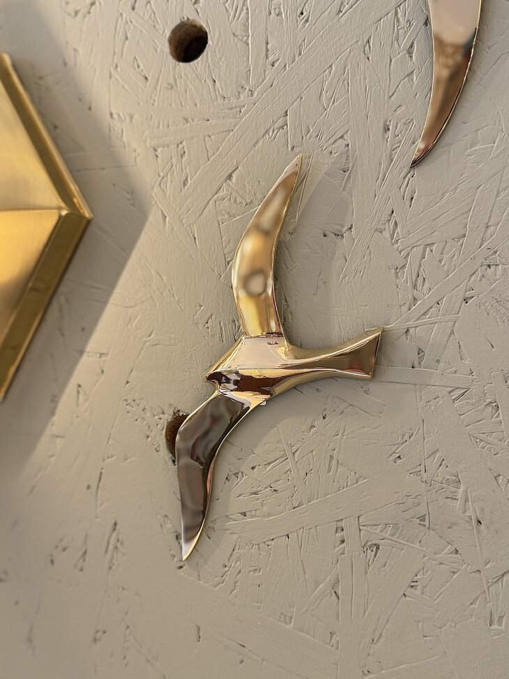 Messing vogel zwaluw zeemeeuw voor aan de wand | Sprinkelhop