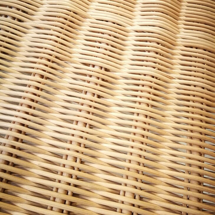 Vierkante rookglazen salontafel weng&eacute; hout rotan | Sprinkel + Hop