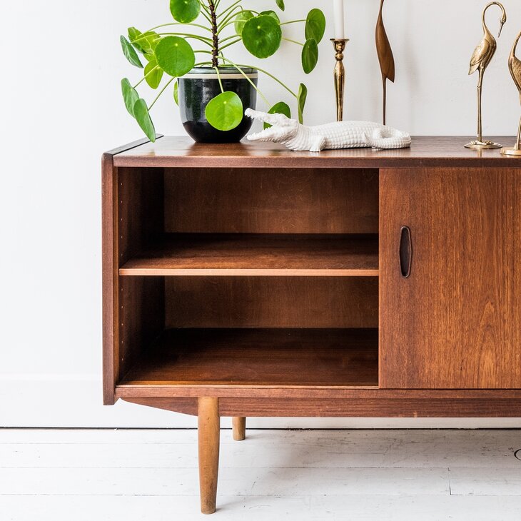 Zweeds teak houten dressoir N. Jonsson | Sprinkel + Hop 