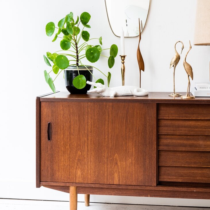 Zweeds teak houten dressoir N. Jonsson | Sprinkel + Hop 