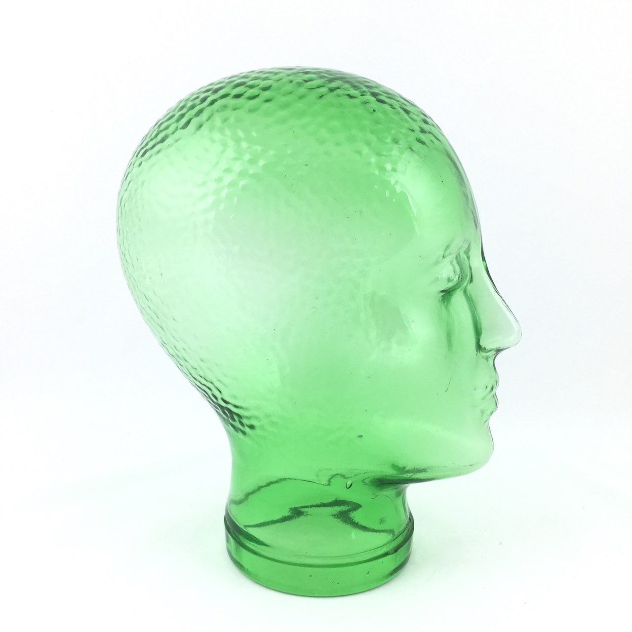 Wild D.w.z cijfer Vintage glazen hoofd groen