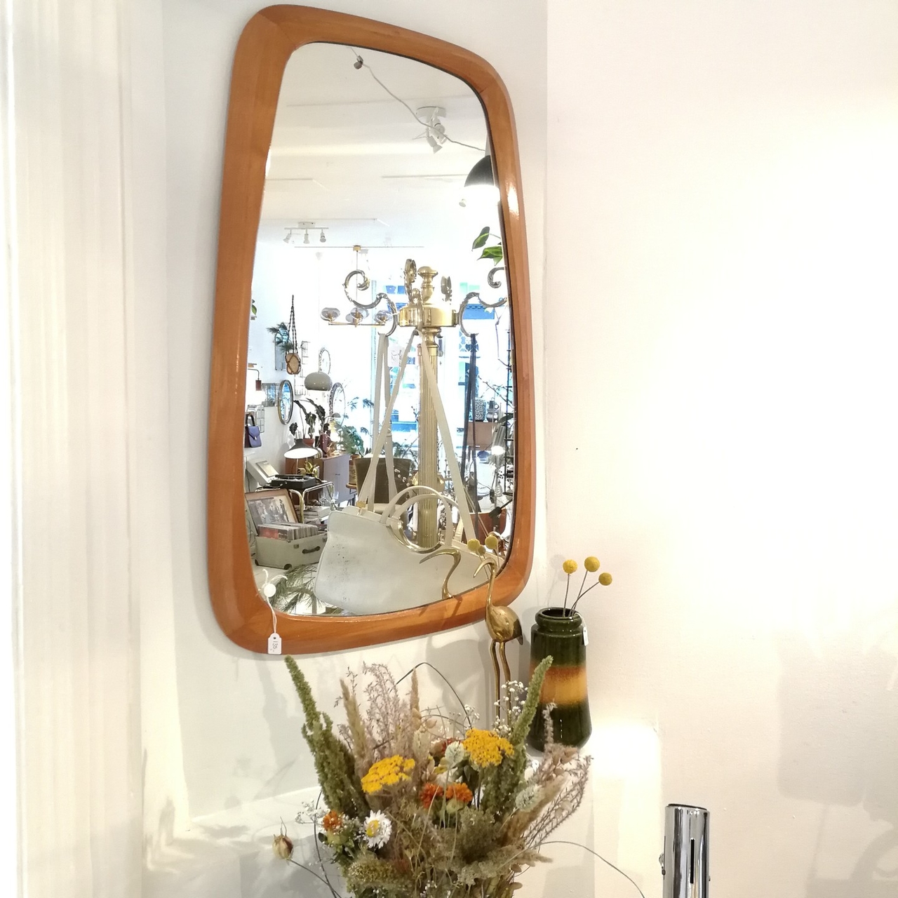 Pathologisch Gedeeltelijk mug Vintage spiegel houten frame | Sprinkel + Hop