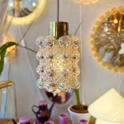 Helena Tynell voor Glashutte Limburg glazen bubble hanglamp amber