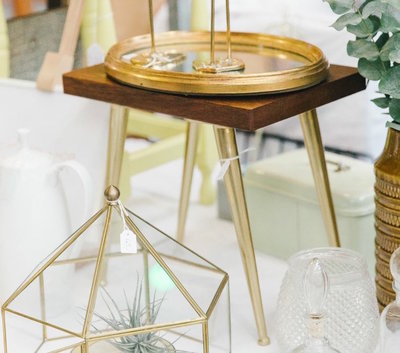 Plantentafel messing pootjes